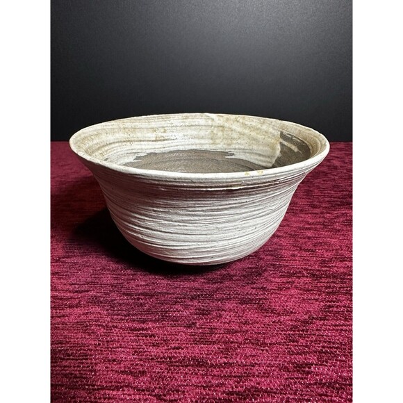 Japanese Matcha Tea Ceremony Bowl Chawan, Hakeme Style, Marked - Picture 8 of 10